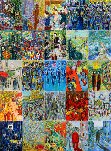 Belote skyward di Jean Mirre, Pittura in vendita su Singulart