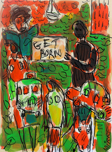 Get born (Dylan) van Jean Mirre, Schilderij te koop op Singulart