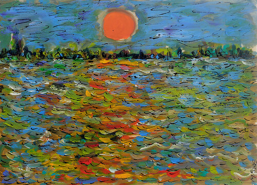 Sun and sea van Jean Mirre, Schilderij te koop op Singulart