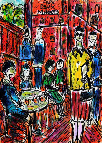 Tailleur jaune de Jean Mirre, Pintura a la venta en Singulart