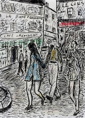 A la bonne franquette par Jean Mirre, Peinture en vente sur Singulart