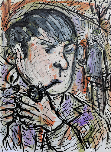 Burma d'après Tardi by Jean Mirre, Painting for Sale on Singulart