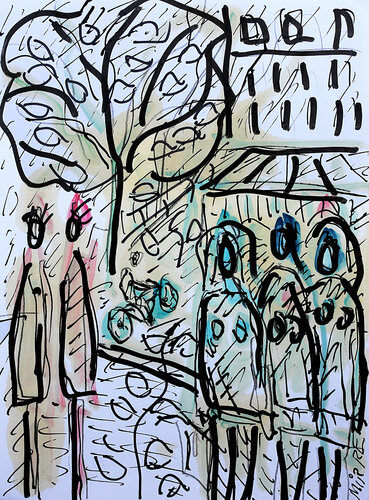 Sprint by Jean Mirre, Painting for Sale on Singulart