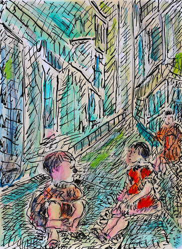 Premier amour van Jean Mirre, Schilderij te koop op Singulart