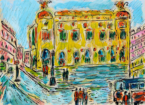 Opéra Garnier par Jean Mirre, Peinture en vente sur Singulart