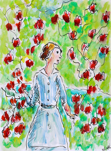 exBelle ingénue par Jean Mirre, Peinture en vente sur Singulart