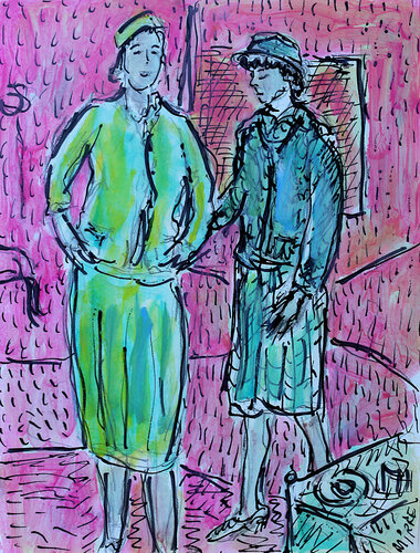 Coco et Romy di Jean Mirre, Pittura in vendita su Singulart