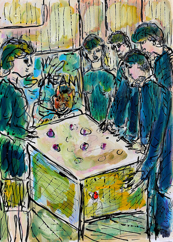 Scream pinball von Jean Mirre, Malerei kaufen auf Singulart