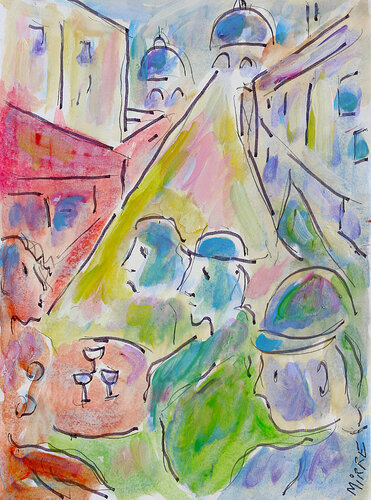 Old friends van Jean Mirre, Schilderij te koop op Singulart