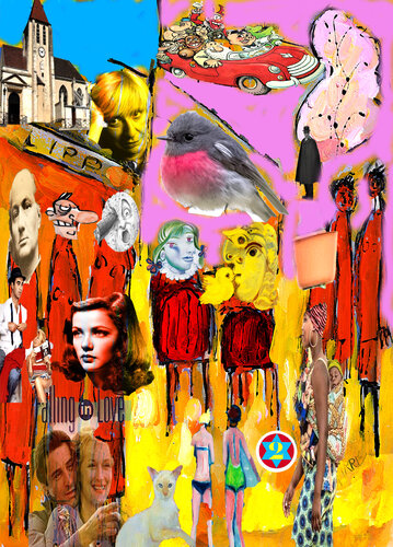 Falling in Lipp di Jean Mirre, Stampa in vendita su Singulart