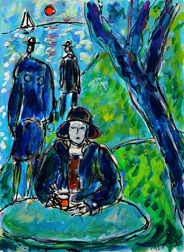 Coucher de soleil von Jean Mirre, Malerei kaufen auf Singulart