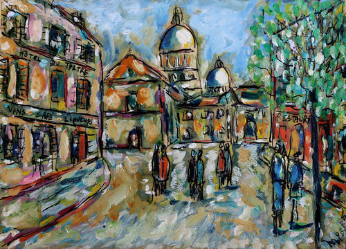 Romance de Paris van Jean Mirre, Schilderij te koop op Singulart