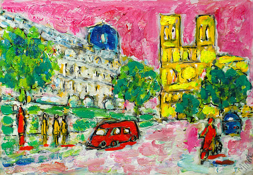 Summer Paris von Jean Mirre, Malerei kaufen auf Singulart