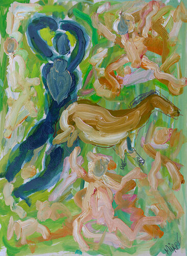 Néo Lascaux van Jean Mirre, Schilderij te koop op Singulart