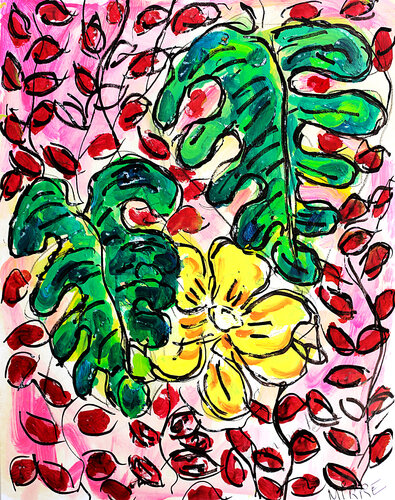Monstera by Jean Mirre, Painting for Sale on Singulart