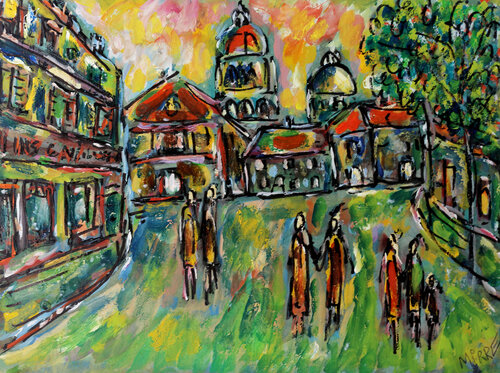 Imagine all the people par Jean Mirre, Peinture en vente sur Singulart