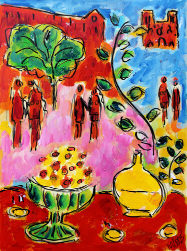 Tendres années by Jean Mirre, Painting for Sale on Singulart