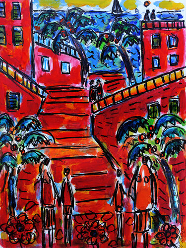 Watch the sun shine by Jean Mirre, Painting for Sale on Singulart