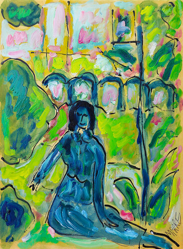 Claire fontaine van Jean Mirre, Schilderij te koop op Singulart