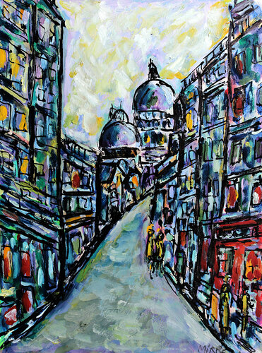 Rue des Martyrs by Jean Mirre, Painting for Sale on Singulart
