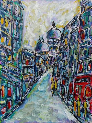 Rue des Martyrs van Jean Mirre, Schilderij te koop op Singulart