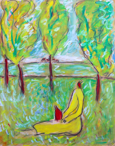 Laptop by Jean Mirre, Painting for Sale on Singulart