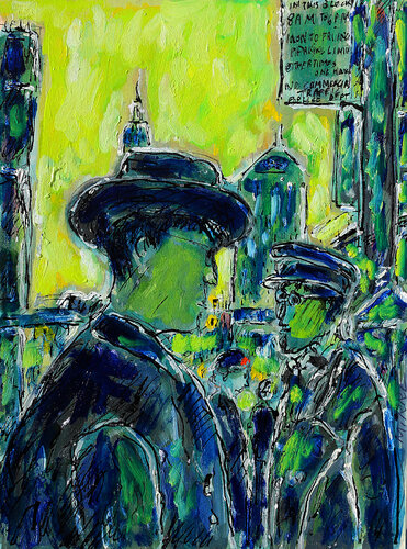 Solitude des villes par Jean Mirre, Peinture en vente sur Singulart
