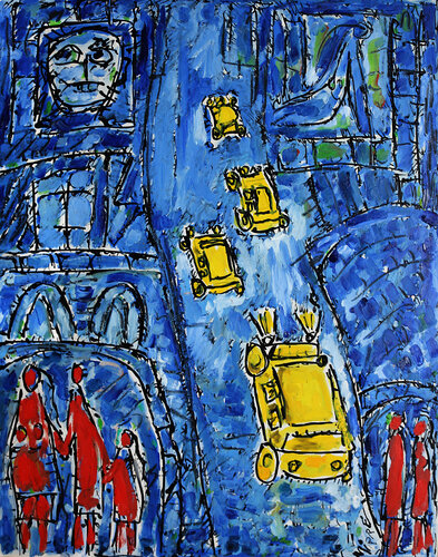 Pagan stained glass van Jean Mirre, Schilderij te koop op Singulart