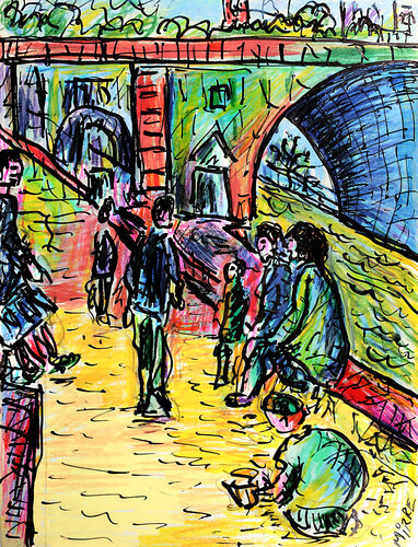 Enfants de Paris von Jean Mirre, Malerei kaufen auf Singulart