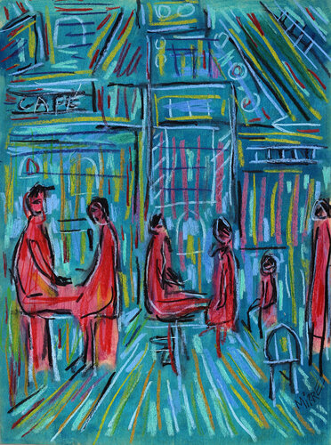 Electric Bar von Jean Mirre, Malerei kaufen auf Singulart
