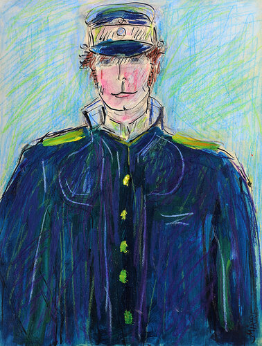 Corto Maltese en uniforme d'après Hugo Pratt de Jean Mirre, Pintura a la venta en Singulart