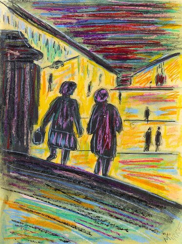 Métro aérien par Jean Mirre, Peinture en vente sur Singulart