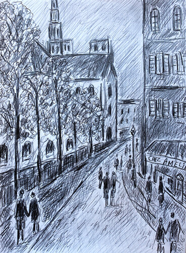 Chez Amélie de Jean Mirre, Pintura a la venta en Singulart