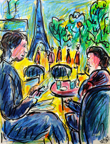 L'effet Eiffel by Jean Mirre, Painting for Sale on Singulart