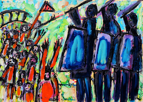 France 2016 di Jean Mirre, Pittura in vendita su Singulart