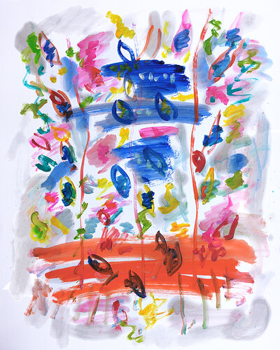 Genèse by Jean Mirre, Painting for Sale on Singulart