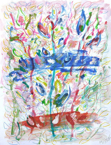 La mélodie des fleurs van Jean Mirre, Schilderij te koop op Singulart