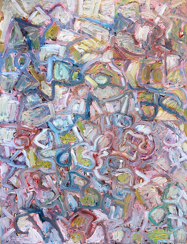 Fuchsia landscape par Jean Mirre, Peinture en vente sur Singulart