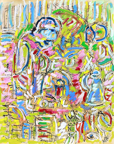 Deux van Jean Mirre, Schilderij te koop op Singulart