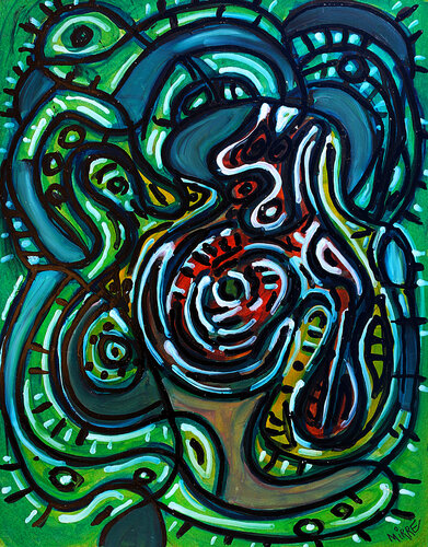 L'imminence du lointain van Jean Mirre, Schilderij te koop op Singulart