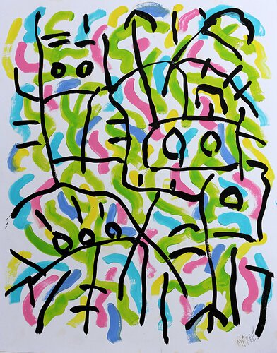 Diatribe by Jean Mirre, Painting for Sale on Singulart
