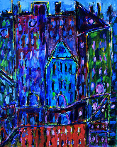 Logements di Jean Mirre, Pittura in vendita su Singulart