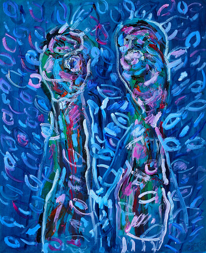 Eternal lovers van Jean Mirre, Schilderij te koop op Singulart
