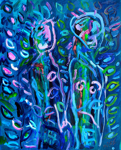 Two of us di Jean Mirre, Pittura in vendita su Singulart