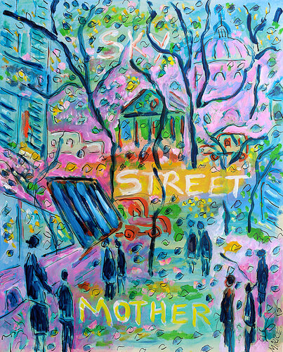 Sky street mother von Jean Mirre, Malerei kaufen auf Singulart