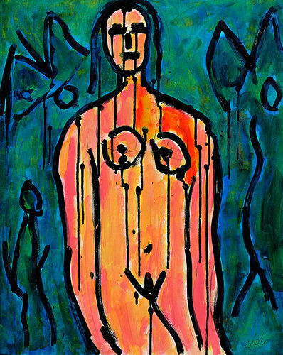 Aborigène van Jean Mirre, Schilderij te koop op Singulart
