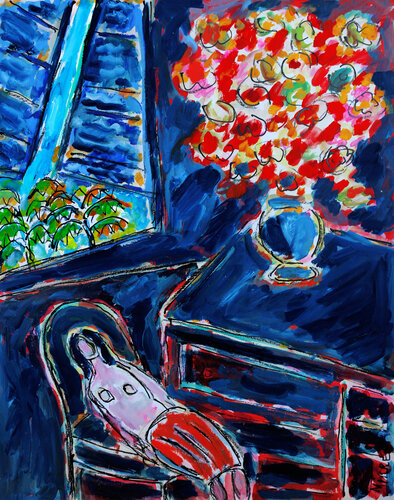 La siesta roja von Jean Mirre, Malerei kaufen auf Singulart