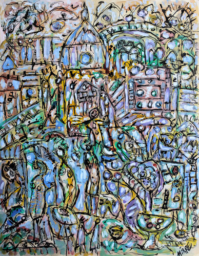 Paris,François Villon van Jean Mirre, Schilderij te koop op Singulart