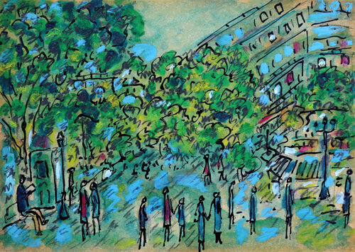 Paris en mai by Jean Mirre, 絵画 for Sale on Singulart
