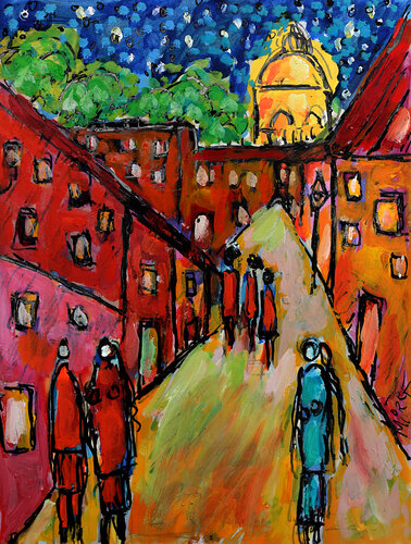 Movie set by Jean Mirre, 회화 for Sale on Singulart